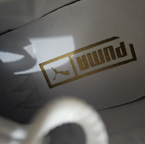 Puma White Tan Mayze Stacked Platform Lace Up Sneakers Shoes Size 8.5 - Picture 13 of 16